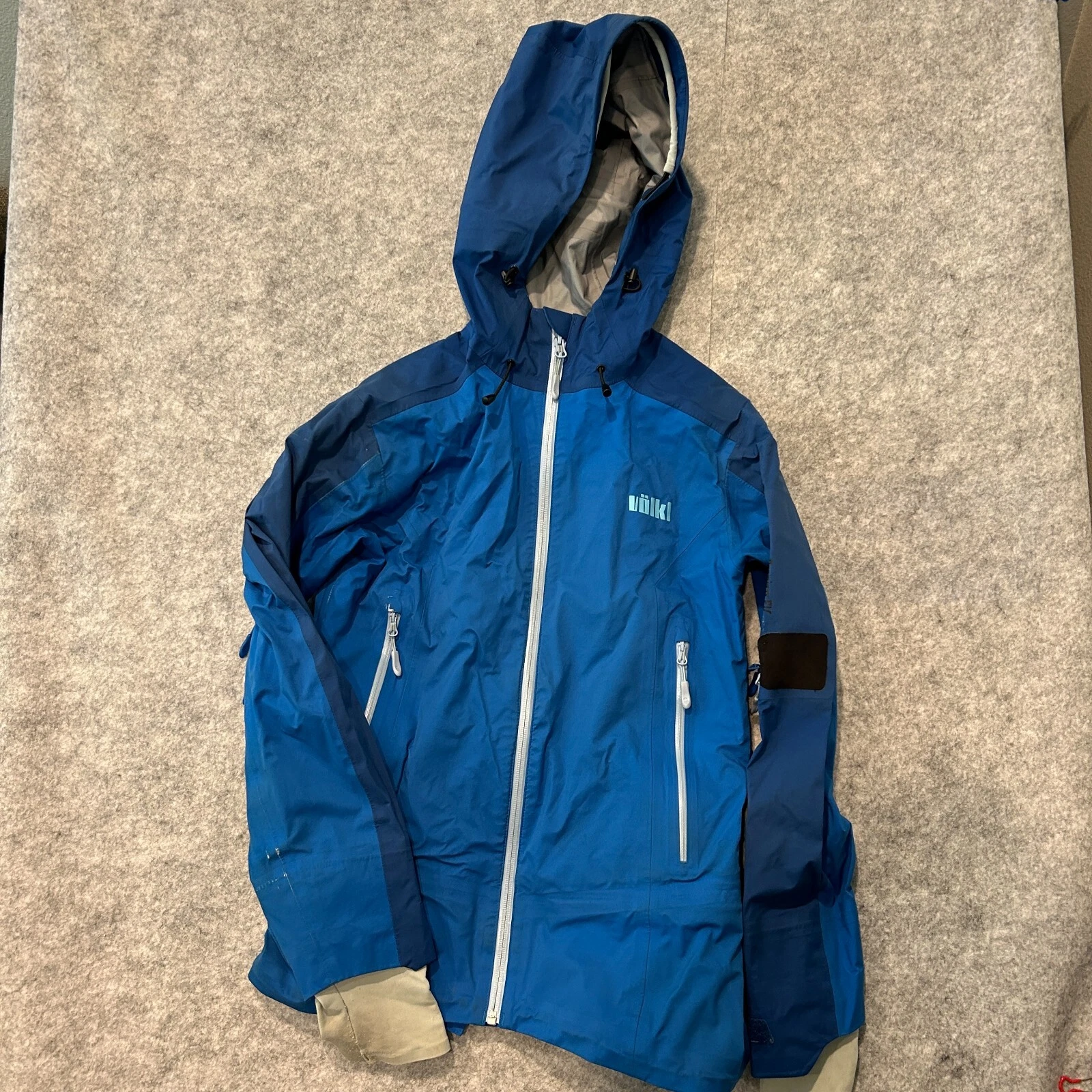 Volkl Wmns MEDIUM Hood Ski Jacket Dermizax EV Waterproof Insulated Winter Blue