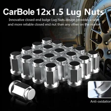Set of 20 Lug Nuts Bulge Acorn 12x1.5 Chrome Wheel Nut for Chrysler Town Country