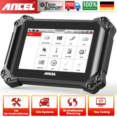 2025 Ancel V6 OBD2 Diagnosegerät Alle System IMMO ECU-Kodierung 8000mAh Batterie