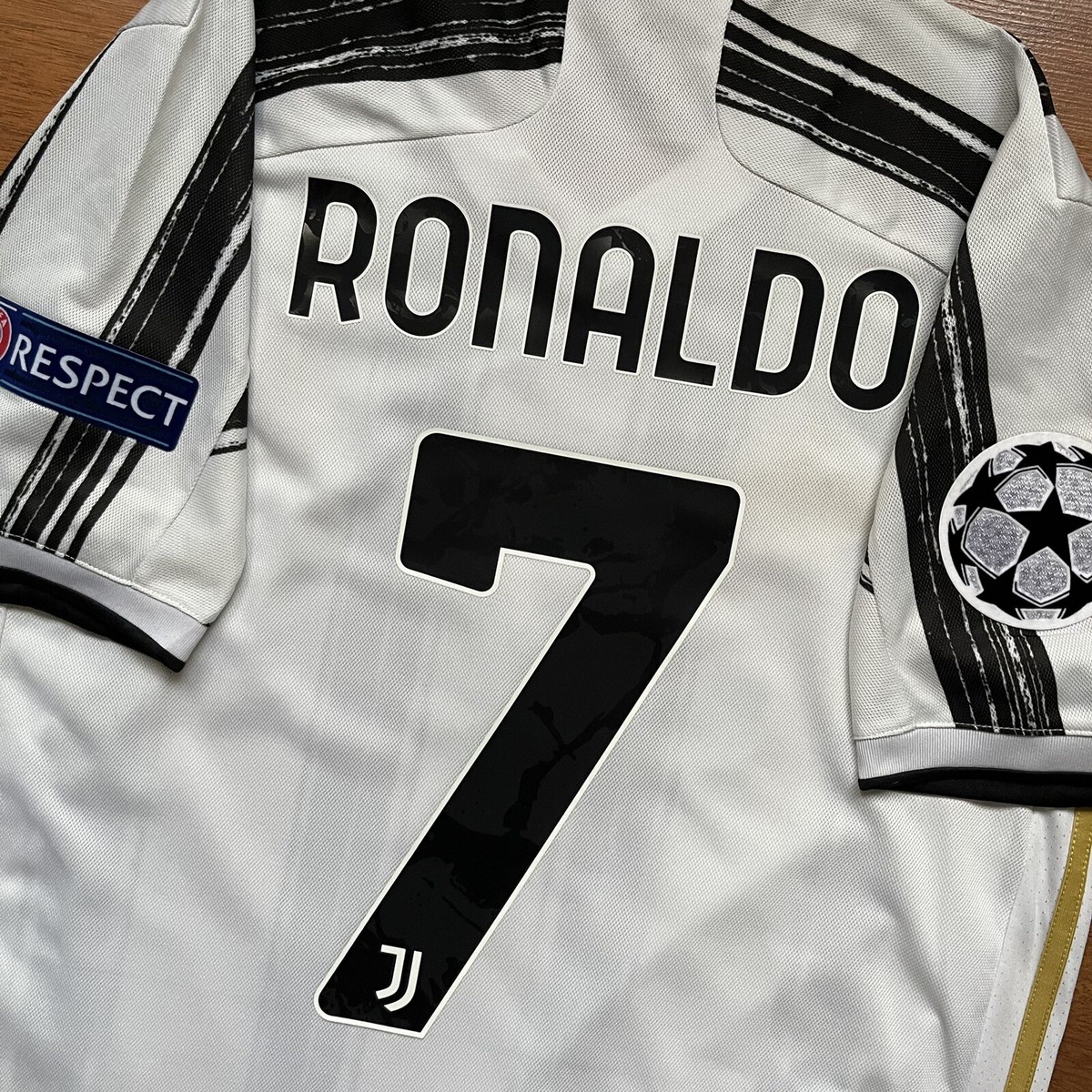JUVENTUS ADIDAS 2020/2021 FOOTBALL SOCCER HOME JERSEY #7