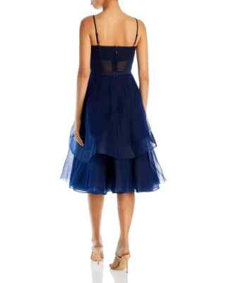 bcbgmaxazria corset tiered evening dress NWT BCBG MAXAZRIA Corset Tiered Evening Navy Blue Dress Sz 8-$398