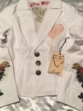 Love Stitch Embroidered Design Jacket Size Small