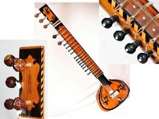 SITAR TAJ STANDARD WUNDERSCHÖN GESTALTET MIT GLASFASERGEHÄUSE GSM008