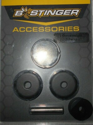 @NEW@ 1- 3pk B-Stinger Freestyle/Sport Hunter 1 oz. Stabilizer Weights black bee