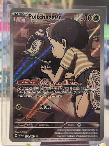 Pokémon TCG Poltcheist scharlachrot & violett-Dämmerung Maskerade 171/167 Holo Neuwertig