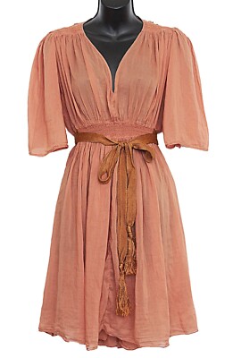 Giada Forte Resort Cotton Silk Sheer Dress Voile Size 1 US S