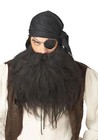 California Costumes Pirate Beard And Moustache Black One Size Costume Accessory