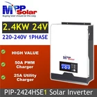 MPP solar 2400w 24v 230v solar inverter 50A solar charger PWM Tariff Free