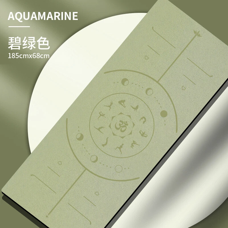 5mm Thick Non-Slip Extra Large Natural Rubber PU Yoga Mat for Gym Pilates Exercise
