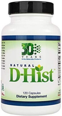 Ortho Molecular Product Natural D-Hist - 120 Capsules - NEW