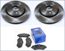 BREMSSCHEIBEN + BREMSKLÖTZE VORNE FÜR JEEP WRANGLER 2007 - 2017 2008 2009 2010