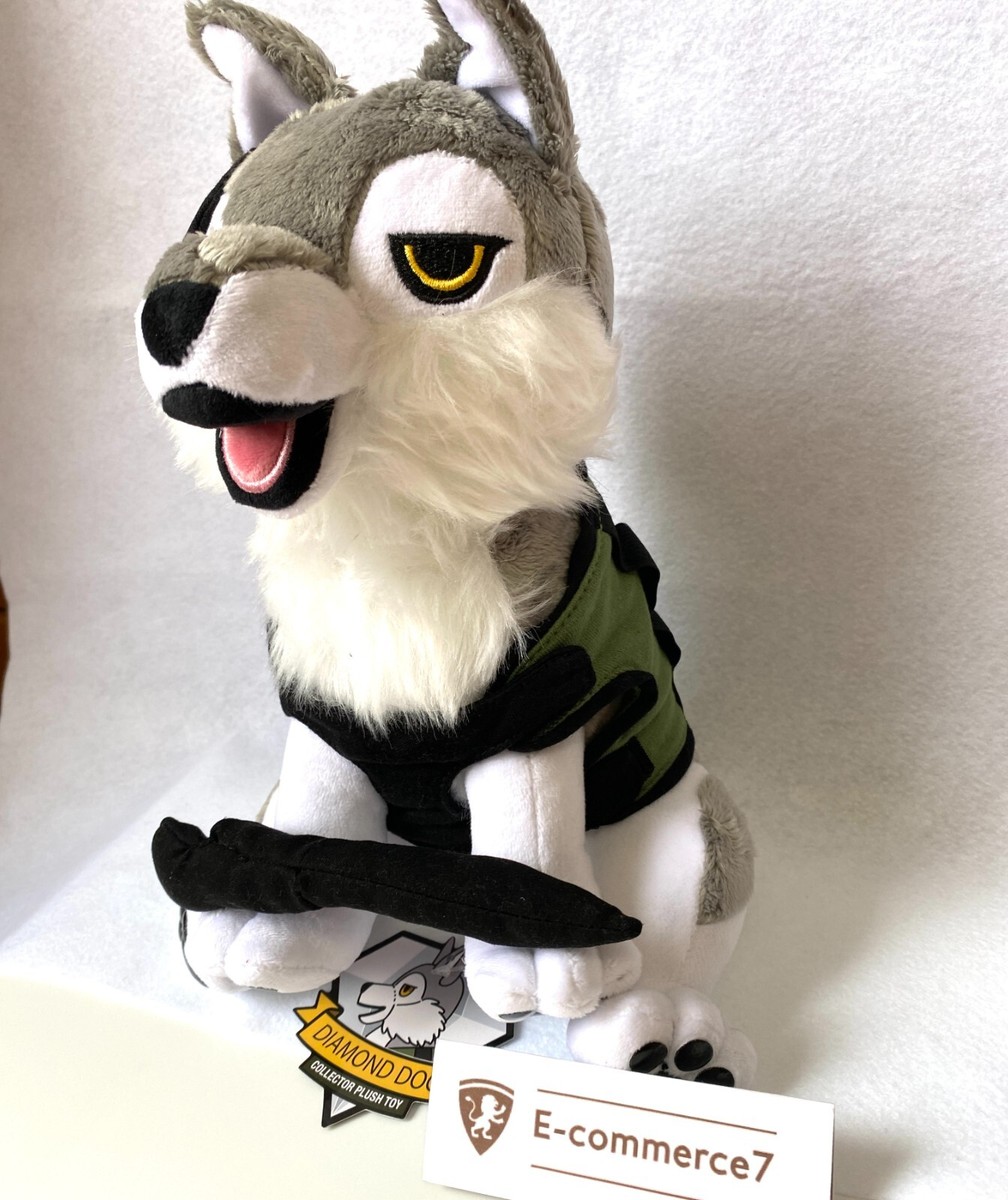 Metal Gear Solid V Diamond D-Dog Plush Figure + Magnetic Knife DD
