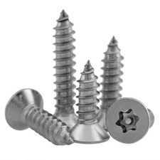 ROUND/COUNTERSUNK SECURITY SCREWS TORX SELF TAPPING WOOD STAINLESS STEEL M2.9 M3