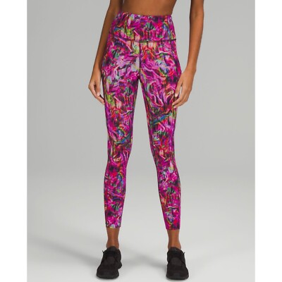 Lululemon Fast Free High Rise Tight 25'' Hyper Flow Pink - Sz 20 - NWT - $128