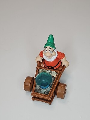 1992 Snow White 7 Dwarves Doc Mine Cart McDonald's Happy Meal Toy