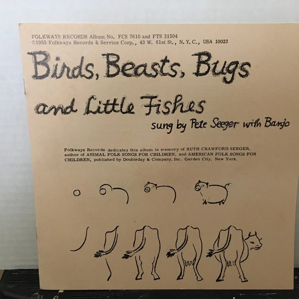 Pete Seeger  LP    Birds Beasts Bugs And Little Fishes  / BOOKLET - Image 3 of 4