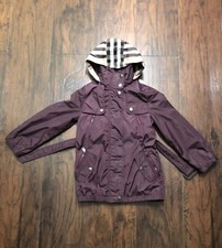 Burberry Nova Check Hoodie Flight Jacket. Burgundy