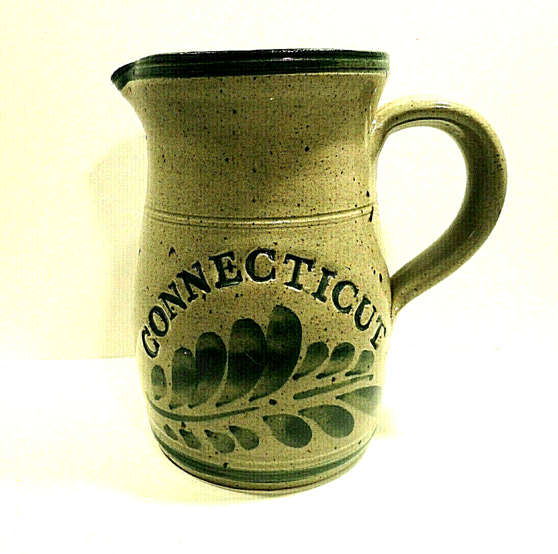 Salt Glaze Pottery Pitcher Connecticut eBay