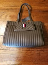 Nwt Tommy Hilfiger Large Tote Purse Handbag Mushroom Brown 