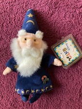 Club Disney Sword in the Stone Merlin Mini Beanie Plush New LTD/with pin