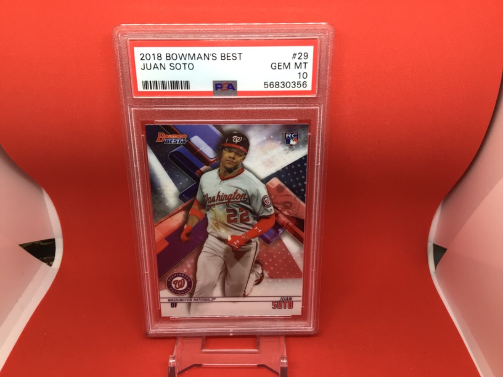 2018 BOWMANS BEST JUAN SOTO ROOKIE PSA 10 G