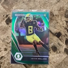 2021 Panini Prizm Draft Picks Jevon Holland #149 Green Oregon Dolphins RC B-8