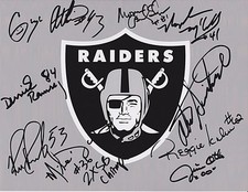 Jim Otto BIll Romanowski 8x10 Football Photo Signed Autographed Oakland Raiders
