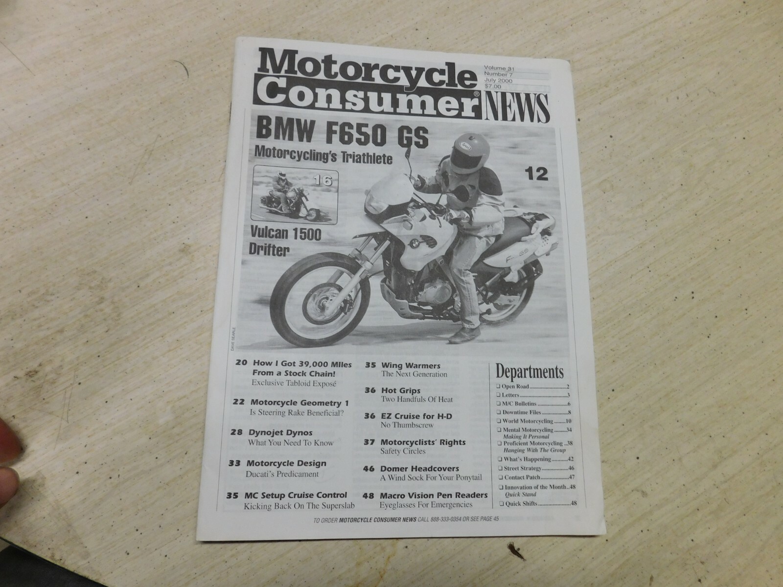 Motorcycle Consumer News Magazine 2000 July BMW F650 GS eBay