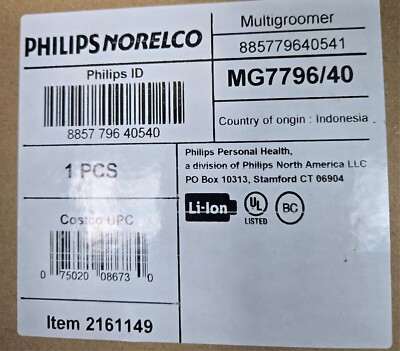 Philips Norelco Multigroom MG7796/40 Cordless Trimmer; accessories only NEW.
