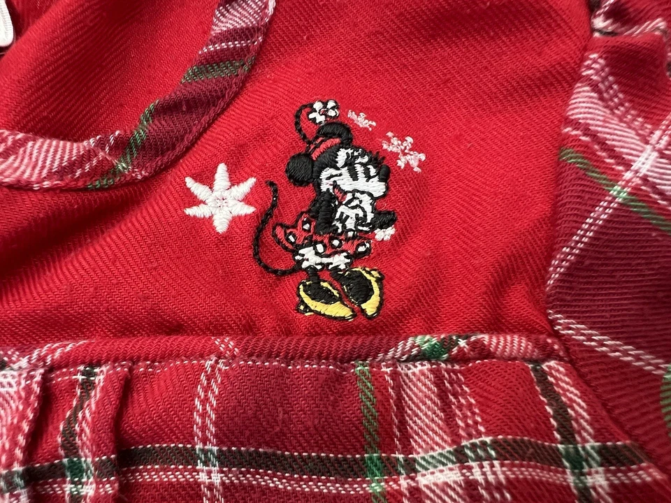 Camisón manga larga a cuadros rojo talla 4/XS exclusivo de la tienda Disney Foto 3 de 4