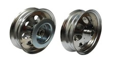 10" x 2.50" Mini Bike Drive Wheel Floater Chrome Plated Rear Rim Teeth: 60T  35