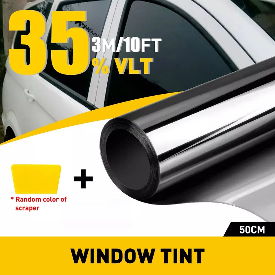 Película tinte ventana universal 35 % VLT coche vidrio pegatina parasol verano protector UV Foto 2 de 4