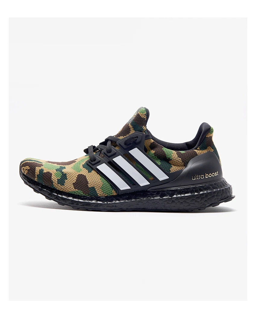 Adidas Ultra Boost 4.0 x A Bathing Ape Bape Green Camo Black White F35097