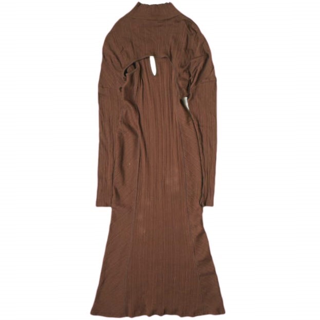 Mame Kurogouchi 23AW Random Ribbed Organic Cotton 2Way Dress Mame Kurogouchi 23AW Random Ribbed Organic Cotton 2Way Dress