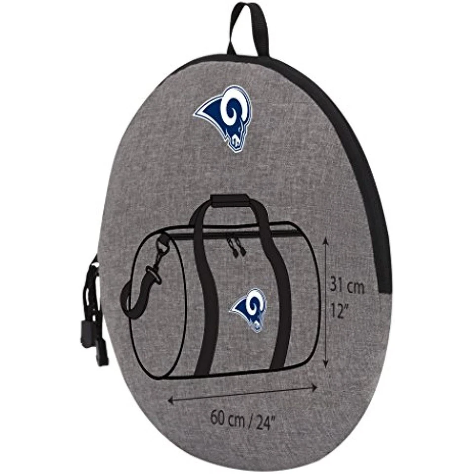 NFL Los Angeles Rams "Wingman" Duffel, 24" x 12" x 12" - Image 4 of 4