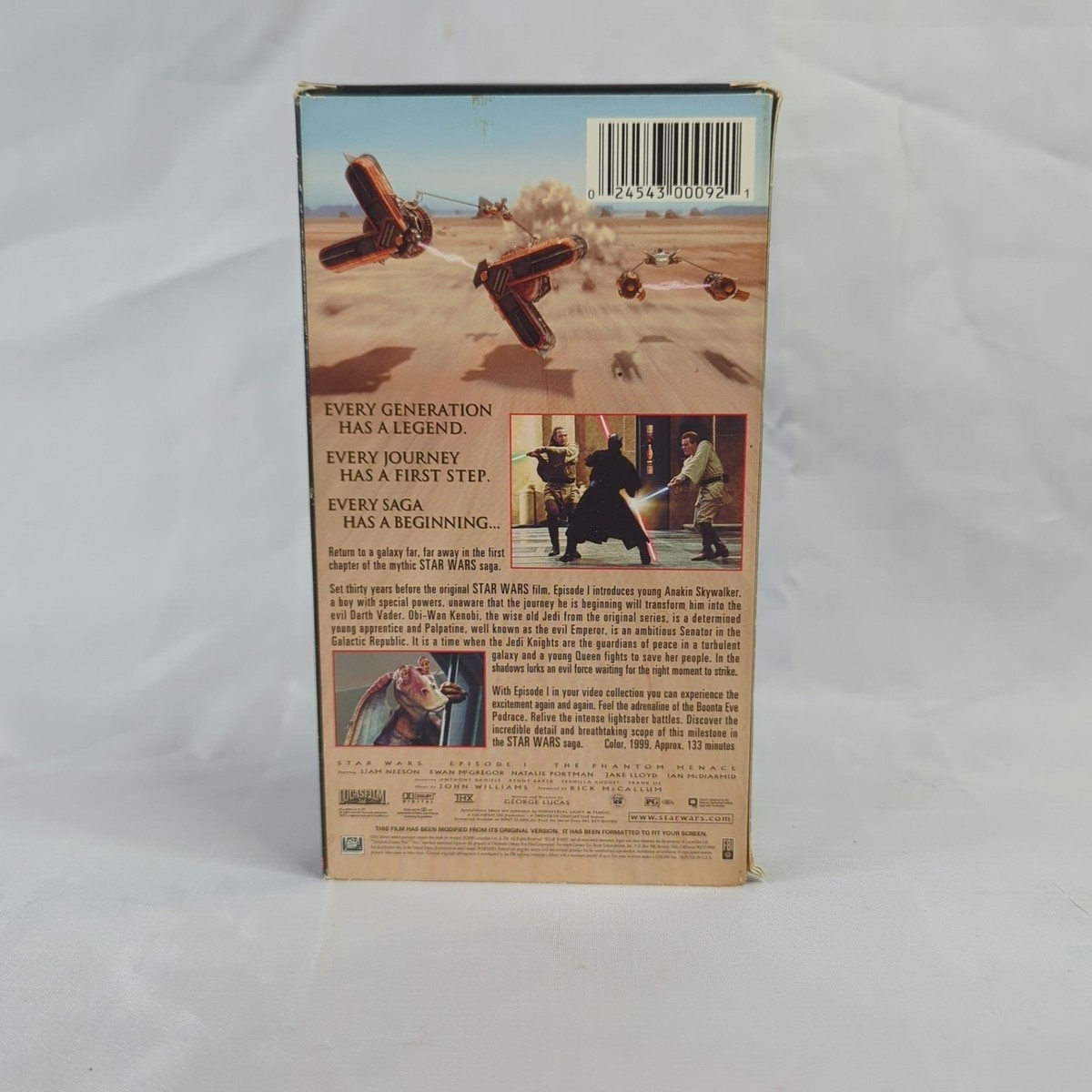 Star Wars The Phantom Menace Lucasfilm Ltd THX VHS | eBay