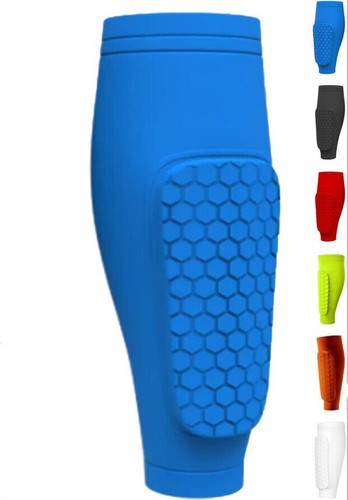 Shin Guard Sleeves Protective Shin Pads Soccer Sock inserts Gear For Kids Youth - Picture 12 of 20