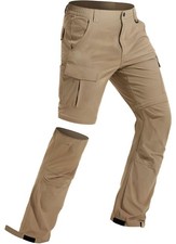 Men's Hiking Convertible Pants Water Resistant Quick Dry Lightweight Zip Off ...