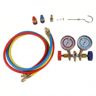 #ad HVAC Gauge Set High Low Pressure Manifold Gauges 0‑250 500PSI for Car AC $27.54