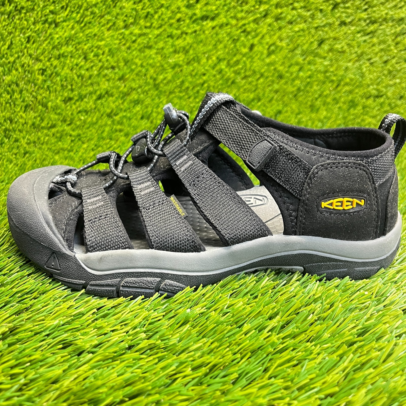 Sandali Keen Newport H2 da ragazzo taglia 5 anni neri grigi spiaggia passeggio outdoor escursionismo