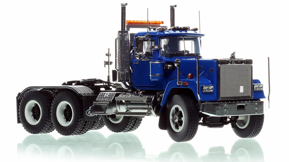 HEAVY HAUL REPLICAS, MACK Superliner Heavy Spec avec essieux tandem Bleu, éch... - Photo 2/4