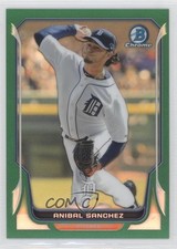 2014 Bowman Chrome Green Refractor 22/75 Anibal Sanchez #77 n1u