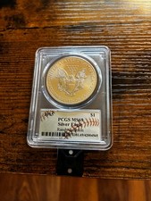 2015 American Silver Eagle PCGS MS69 HOF Randy Johnson Auto Autograph