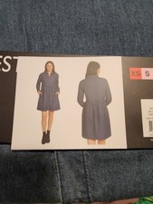 Nine West Brentwood Sz XS Blue Jean Dress Long Sleeve 100% Cotton NWT