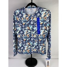 Roxy Women's Floral Long Sleeve UPF 50 Sun Protection Rash Guard Top