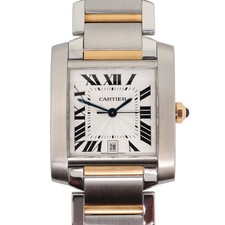 2015 Cartier ref. 2302 W51005Q4 Tank Francaise 28mm 18K Yellow Gold Steel Watch