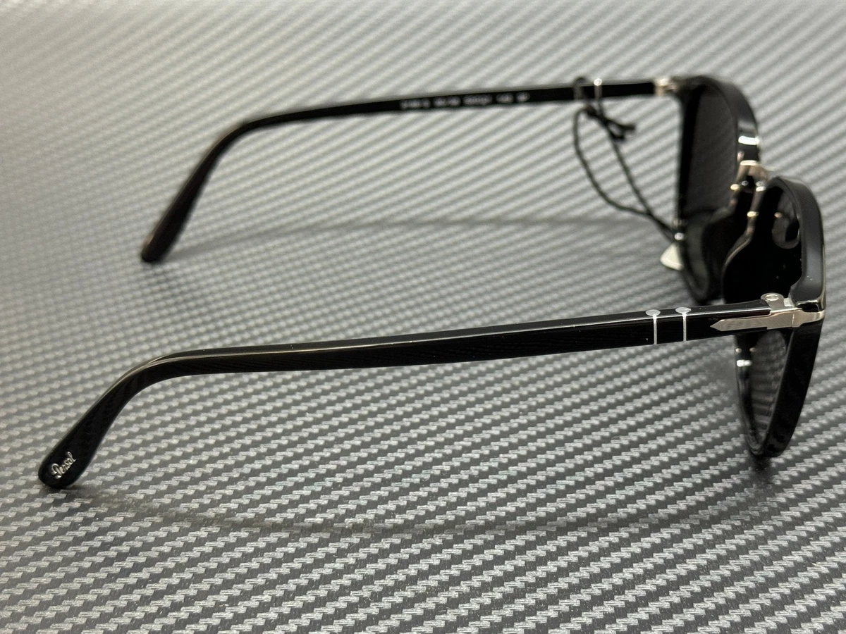 PERSOL PO3186S 95 58 Black Square Men's 53 mm Polarized Sunglasses