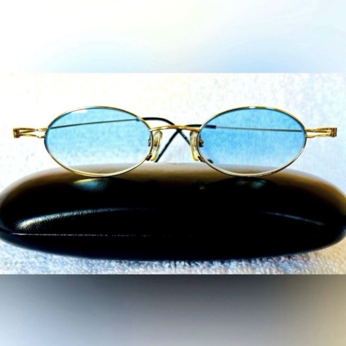 VERY RARE Authentic Gucci Coogi Brand Name Gold Metal Frame  display picture 3