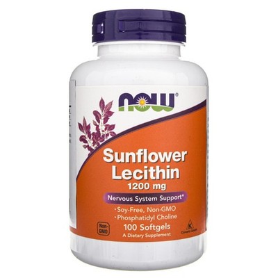 Now Foods Sonnenblumenlecithin Sunflower Lecithin 1200mg 100 Softgels