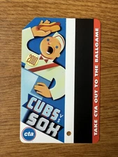 2010 Cubs/Sox CTA (Chicago Public Transit) Transit Card